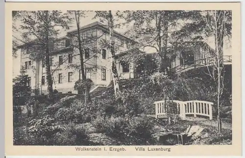 (4470) AK Wolkenstein, Erzgebirge, Villa Luxenburg, vor 1945