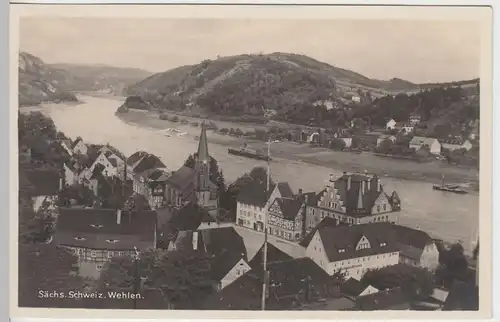 (44077) Foto AK Wehlen, Sächsische Schweiz, vor 1945