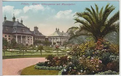 (43309) AK Pillnitz, Schlossgarten, Wasserpalais, 1910/20er