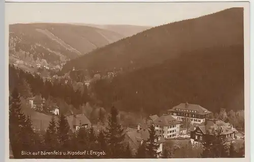 (41748) Foto AK Bärenfels und Kipsdorf im Erzgebirge 1930