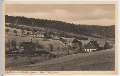 (4162) AK Tellerhäuser, Gasthof Schneider, Ortsansicht 1930