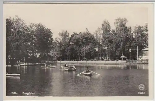 (39896) Foto AK Zittau, Burgteich 1931