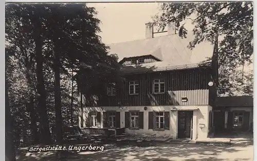 (39749) Foto AK Sebnitz, Berggaststätte Ungerberg 1950er
