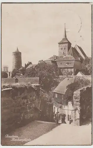 (39742) Foto AK Bautzen, Fischerpforte 1924