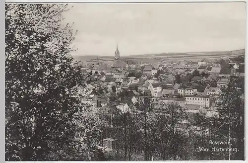 (39629) Foto AK Rosswein, Blick vom Hartenberg 1934