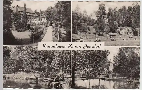 (39604) Foto AK Kurort Jonsdorf, Mehrbildkarte Kuranlagen 1963