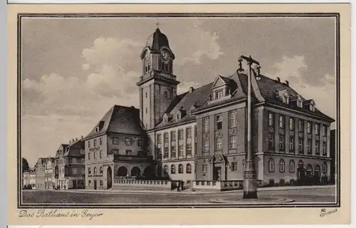 (3882) AK Geyer, Erzgeb., Rathaus, nach 1920