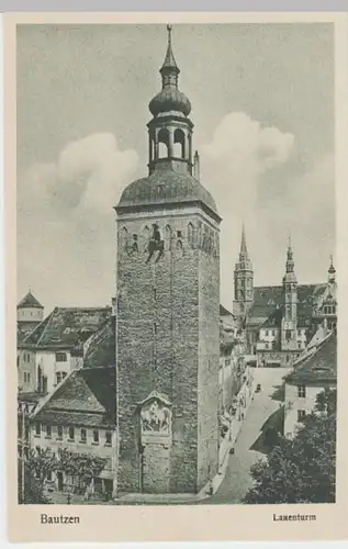 (3757) AK Bautzen, Lauenturm, vor 1945
