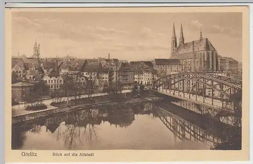 (36194) AK Görlitz, Blick auf die Altstadt, Sonderstempel 1928