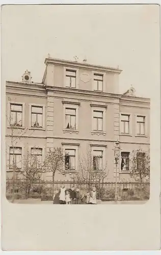 (34934) Foto AK Freital, Wohngebäude M.W. 1898, Karte von vor 1945