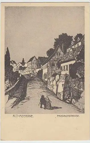 (34886) Künstler AK Alt-Meerane, Friedrichstraße, 1930