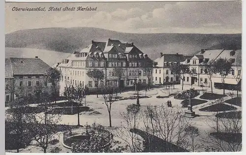 (34844) AK Oberwiesenthal, Hotel Stadt Karlsbad, vor 1945