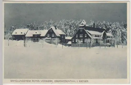 (34738) AK Oberwiesenthal, Erholungsheim Rotes Vorwerk, 1928