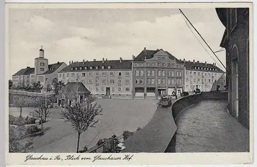 (34023) AK Glauchau, Blick vom Glauchauer Hof, 1939