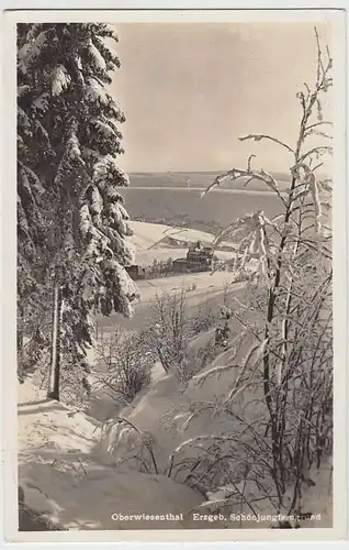 (33311) Foto AK Oberwiesenthal, Schönjungferngrund, 1935