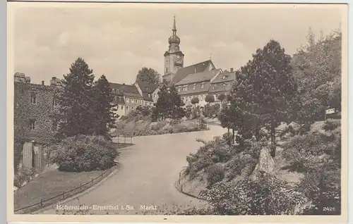 (33303) Foto AK Hohenstein-Ernstthal, Markt, 1933-45