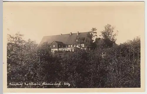 (33259) Foto AK Hermsdorf (Erzgeb.), Gasthof Zollhaus, vor 1945