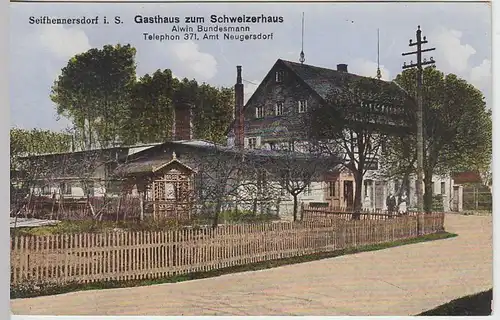 (33196) AK Seifhennersdorf, Gasthaus zum Schweizerhaus, vor 1945