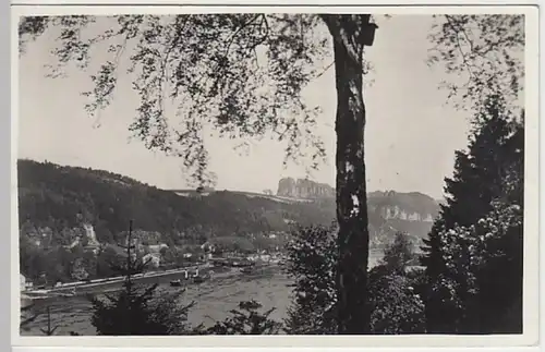 (30338) Foto AK Krippen (Bad Schandau), Blick von d. Alberthöhe, 1941