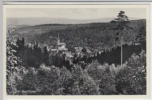 (30336) AK Bad Elster, Blick auf Ort 1941