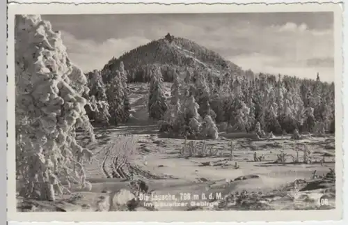 (2956) Foto AK Lausche, Lausitzer Gebirge 1938