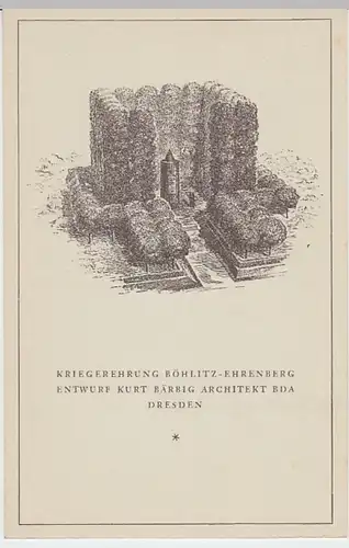 (27300) Künstler AK Böhlitz-Ehrenberg, Kriegerdenkmal