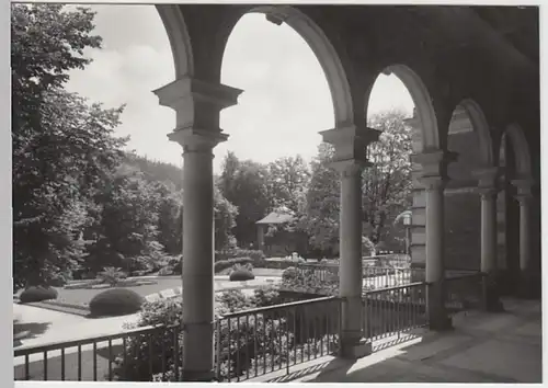 (27106) Foto AK Bad Elster, Kurgarten, Blick vom Kurhaus 1984