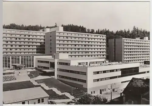 (27102) Foto AK Bad Elster, Therapiegebäude, Bettenhäuser 1984