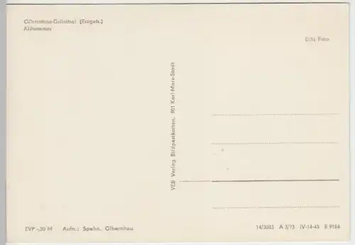 (26818) Foto AK Grünthal, Olbernhau, Althammer 1973