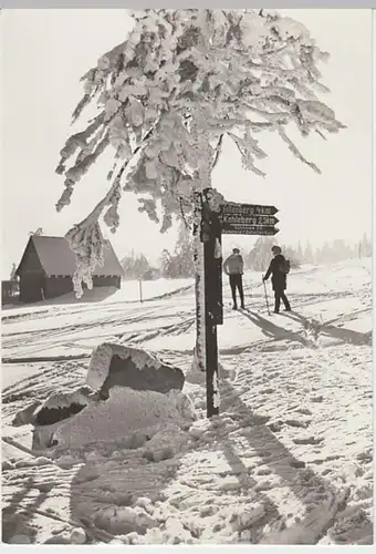 (26777) Foto AK Erzgebirge, Wegweiser Rehefeld, Schellerhau 1984