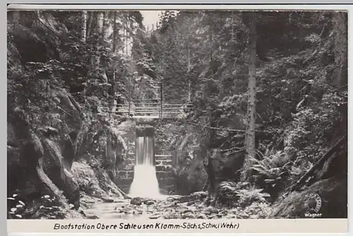 (26376) Foto AK Hinterhermsdorf, Obere Schleuse, Klamm, um 1961