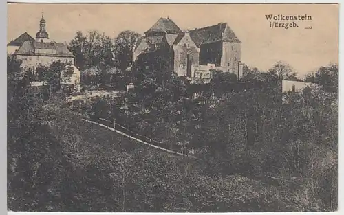 (23936) AK Wolkenstein, Erzgeb., Burg, vor 1945