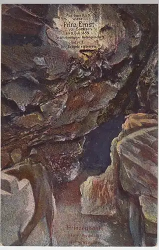 (23546) AK Poppenwald, Erzgeb., Prinzenhöhle, vor 1945