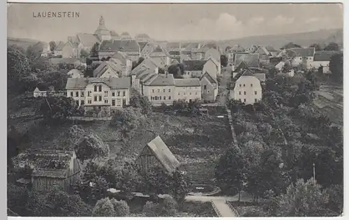 (21366) AK Lauenstein, Erzgeb., Panorama, Feldpost 1916