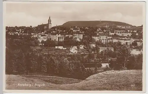 (20946) Foto AK Annaberg, Erzgeb., Panorama, vor 1945