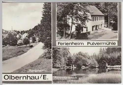 (18644) Foto AK Olbernhau, Ferienheim Pulvermühle, Rungstocktal 1975