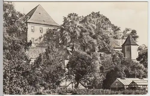 (17276) Foto AK Mutzschen (Grimma), Schloss, Sonderstempel 1961