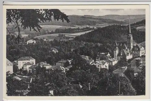 (16518) AK Bad Elster, Ortsansicht, Sonderstempel 1938