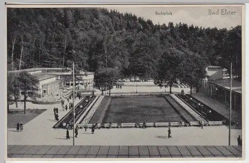 (16509) AK Bad Elster, Badeplatz 1942