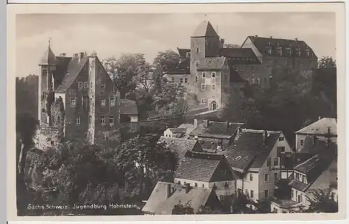 (16210) Foto AK Hohnstein, Sächs. Schweiz, Jugendburg, vor 1945