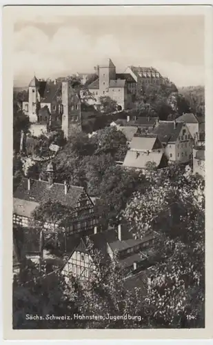 (16209) Foto AK Hohnstein, Sächs. Schweiz, Jugendburg 1935