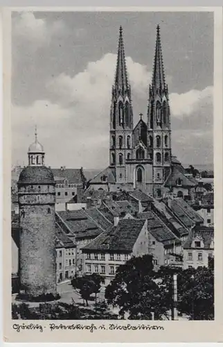 (16157) AK Görlitz, Oberlausitz, Peterkirche, Nikolaiturm, vor 1945