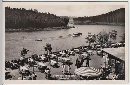 (15861) Foto AK Kriebstein, Talsperre, Gaststätte 1938