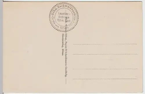 (15439) AK Hochwald, Zittauer Gebirge, Aussichtsturm, Baude, vor 1945