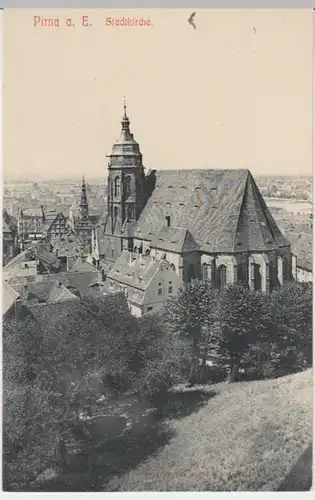 (15004) AK Pirna, Stadtkirche, 1910er