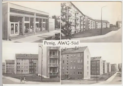 (14359) Foto AK Penig, Neubaugebiet  AWG-Süd 1977