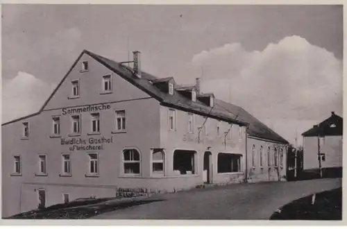 (1226) AK Friedrichsgrün, Weidlichs Gasthof u. Fleischerei 1942