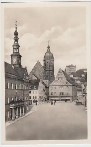 (12132) Foto AK Pirna, Obermarkt, vor 1945