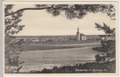 (12036) AK Ralbitz-Rosenthal, Rosenthal bei Kamenz, Kirche, vor 1945