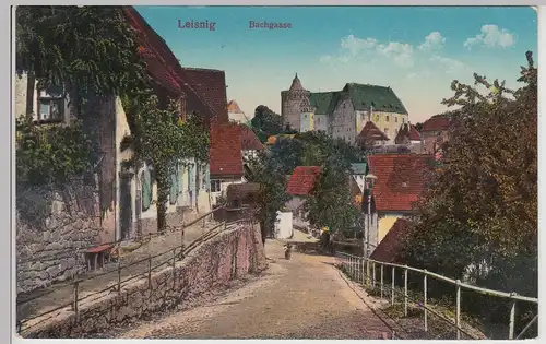 (115904) AK Leisnig, Bachgasse 1916